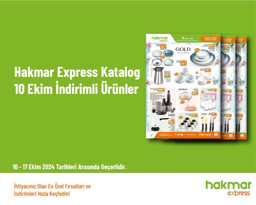 Hakmar Express Katalog - 10 Ekim İndirimli Ürünler