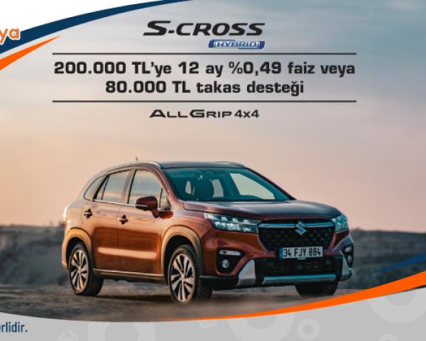 Suzuki S-CROSS Sonbahar Kampanyası : 200.000 TL'ye 12 Ay %0,49 Faiz veya 80.000 TL Takas Desteği