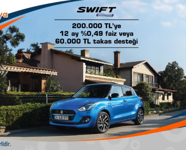 Suzuki Swift HYBRİD Sonbahar Kampanyası : 200.000 TL İçin 12 Ay %0,49 Faiz veya 60.000 TL Takas Fırsatı