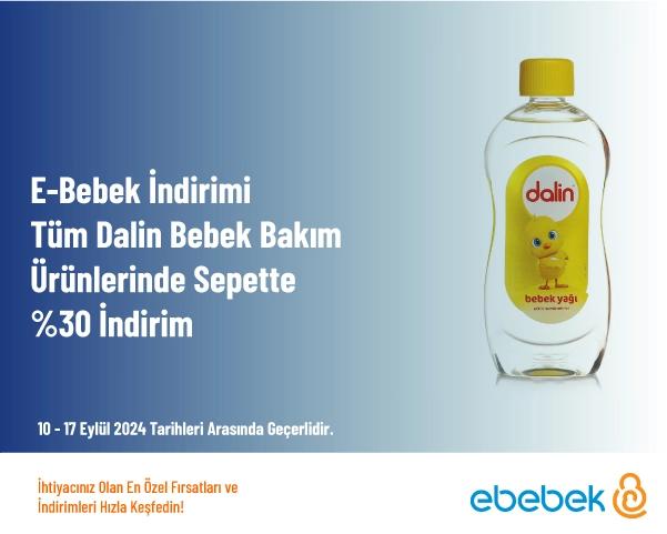 E-Bebek İndirimi - Tüm Dalin Bebek Bakım Ürünlerinde Sepette %30 İndirim