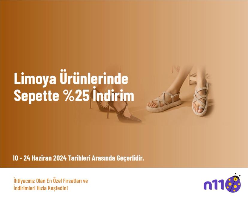 Kadın Ayakkabı Kampanyası - Limoya Ürünlerinde Sepette %25 İndirim