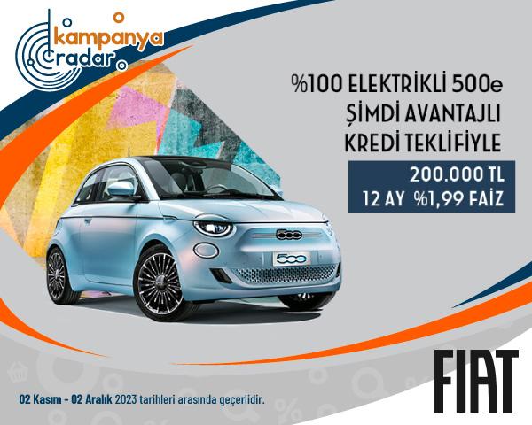 Fiat 500E 200.000 TL 12 AY %1,99 Faiz Kampanyası