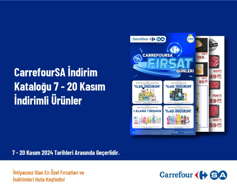 CarrefourSA İndirim Kataloğu - 7 - 20 Kasım İndirimli Ürünler