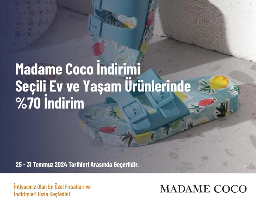 Madame Coco İndirimi - Seçili Ev ve Yaşam Ürünlerinde %70 İndirim