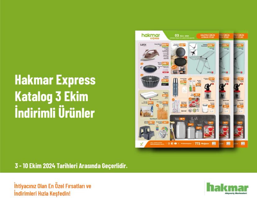 Hakmar Express Katalog - 3 Ekim İndirimli Ürünler