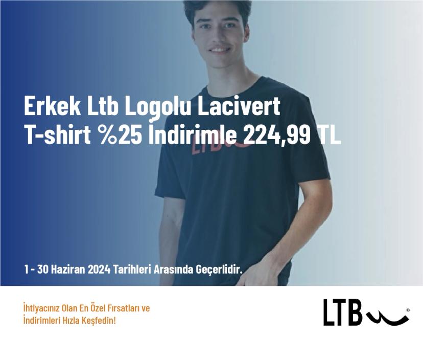LTB İndirim - Erkek LTB Logolu Lacivert T-shirt %25 İndirimle 224,99 TL