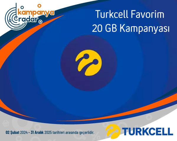 Turkcell Favorim 20 GB Kampanyası