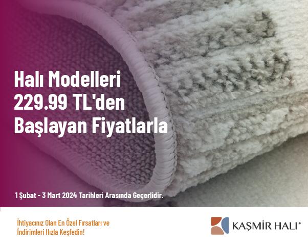 Halı Modelleri 229.99 TL'den Başlayan Fiyatlarla