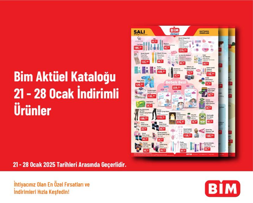 Bim Aktüel Kataloğu - 21 - 28 Ocak İndirimli Ürünler