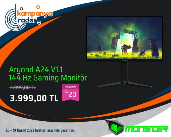 Monster Aryond A24 V1.1 144 Hz Gaming Monitör İndirimi