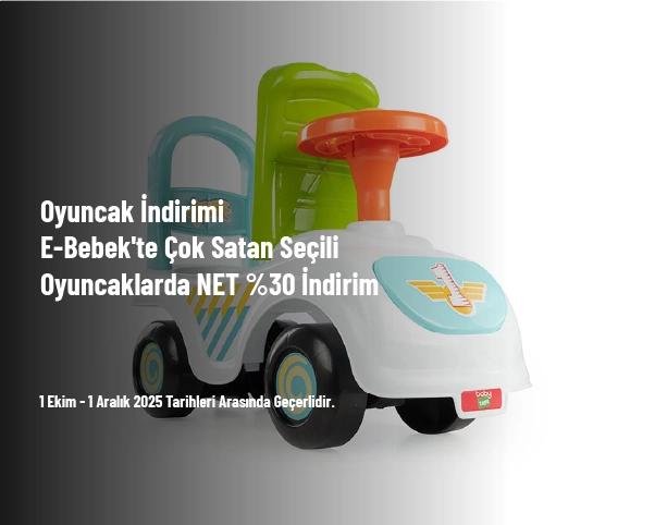 Oyuncak İndirimi - E-Bebek'te Çok Satan Seçili Oyuncaklarda NET %30 İndirim Oyuncak İndirimi - E-Bebek'te Çok Satan Seçili Oyuncaklarda NET %30 İndirim