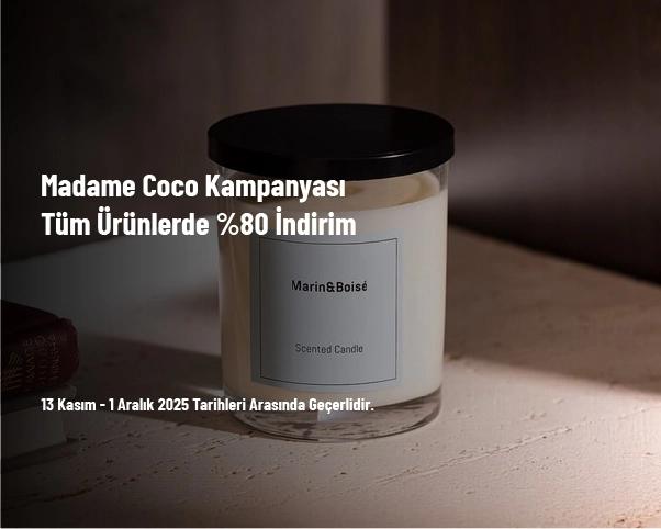 Madame Coco Kampanyası - Tüm Ürünlerde %80 İndirim Madame Coco Kampanyası - Tüm Ürünlerde %80 İndirim