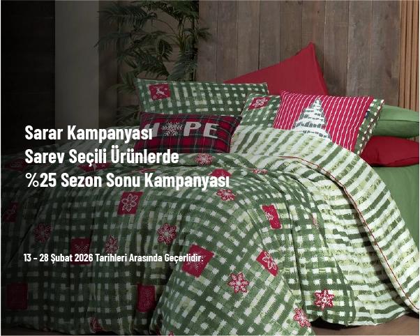 Sarar Kampanyası - Sarev Seçili Ürünlerde %25 Sezon Sonu Kampanyası Sarar Kampanyası - Sarev Seçili Ürünlerde %25 Sezon Sonu Kampanyası