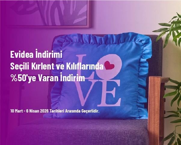 Evidea İndirimi - Seçili Kırlent ve Kılıflarında %50'ye Varan İndirim Evidea İndirimi - Seçili Kırlent ve Kılıflarında %50'ye Varan İndirim
