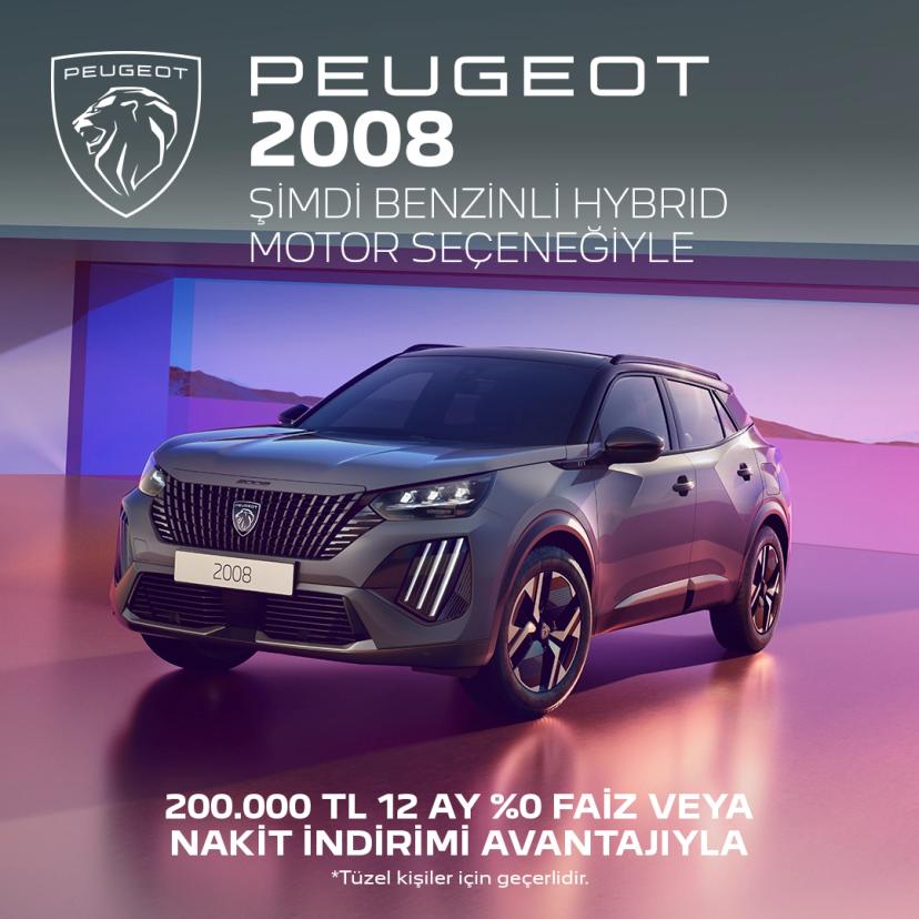 2008 : PEUGEOT 2008 Mart Ayına Özel 200.000 TL 12 Ay %0 Faiz veya Nakit İndirimi Avantajıyla 2008 : PEUGEOT 2008 Mart Ayına Özel 200.000 TL 12 Ay %0 Faiz veya Nakit İndirimi Avantajıyla