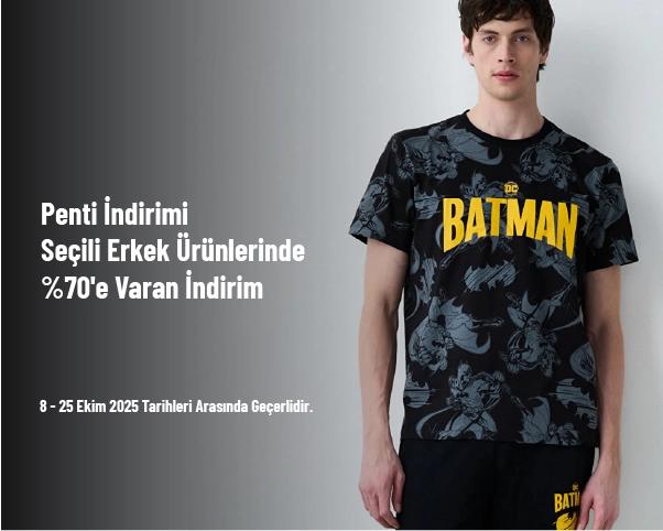 Penti İndirimi - Seçili Erkek Ürünlerinde %70'e Varan İndirim Penti İndirimi - Seçili Erkek Ürünlerinde %70'e Varan İndirim