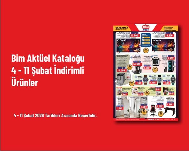 Bim Aktüel Kataloğu - 4 - 11 Şubat İndirimli Ürünler Bim Aktüel Kataloğu - 4 - 11 Şubat İndirimli Ürünler