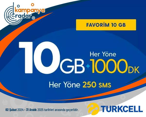 Turkcell Favorim 10 GB Kampanyası Turkcell Favorim 10 GB Kampanyası