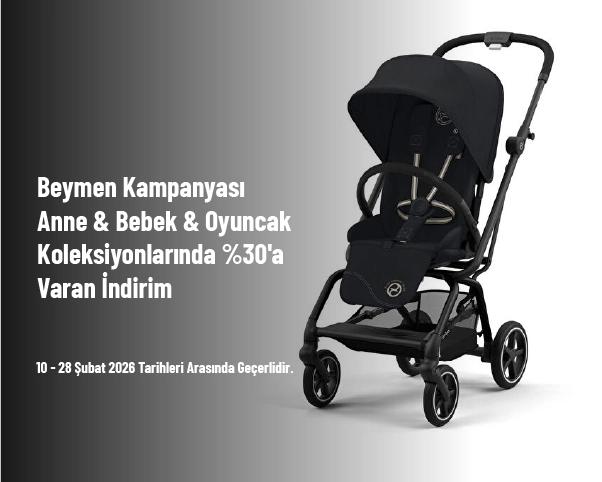 Beymen Kampanyası - Anne & Bebek & Oyuncak Koleksiyonlarında %30'a Varan İndirim Beymen Kampanyası - Anne & Bebek & Oyuncak Koleksiyonlarında %30'a Varan İndirim