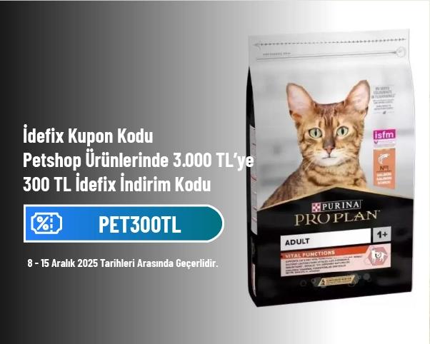 İdefix Kupon Kodu - Petshop Ürünlerinde 3.000 TL’ye 300 TL İdefix İndirim Kodu İdefix Kupon Kodu - Petshop Ürünlerinde 3.000 TL’ye 300 TL İdefix İndirim Kodu