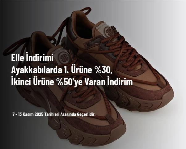 Elle İndirimi - Ayakkabılarda 1. Ürüne %30, İkinci Ürüne %50'ye Varan İndirim Elle İndirimi - Ayakkabılarda 1. Ürüne %30, İkinci Ürüne %50'ye Varan İndirim