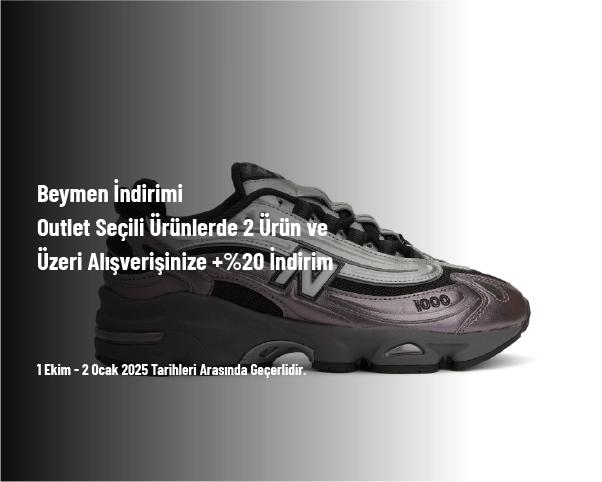 Beymen İndirimi - Outlet Seçili Ürünlerde 2 Ürün ve Üzeri Alışverişinize +%20 İndirim Beymen İndirimi - Outlet Seçili Ürünlerde 2 Ürün ve Üzeri Alışverişinize +%20 İndirim