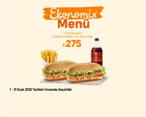 Popeyes Kampanyası - Ekonomix Menü 275 TL'den Başlayan Fiyatlarla Popeyes Kampanyası - Ekonomix Menü 275 TL'den Başlayan Fiyatlarla