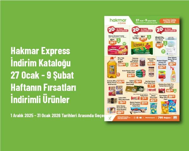 Hakmar Express İndirim Kataloğu - 27 Ocak - 9 Şubat Haftanın Fırsatları İndirimli Ürünler Hakmar Express İndirim Kataloğu - 27 Ocak - 9 Şubat Haftanın Fırsatları İndirimli Ürünler