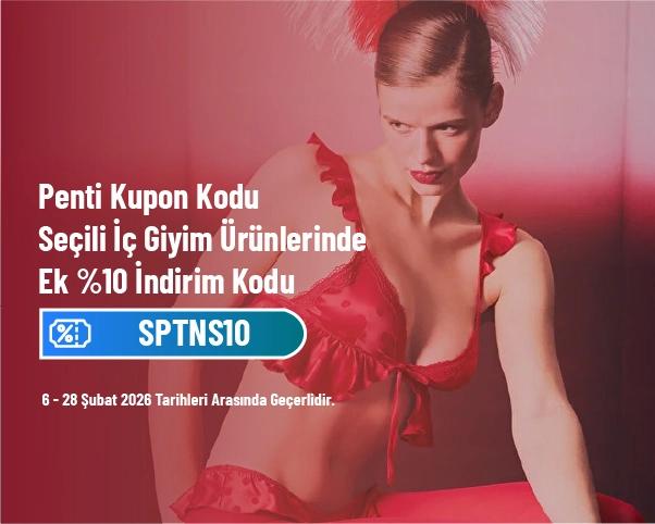 Penti Kupon Kodu - Seçili İç Giyim Ürünlerinde Ek %10 İndirim Kodu Penti Kupon Kodu - Seçili İç Giyim Ürünlerinde Ek %10 İndirim Kodu