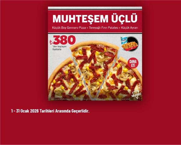 Sbarro Kampanyası - Muhteşem 3’lü Menü 380 TL'den Başlayan Fiyatlarla Sbarro Kampanyası - Muhteşem 3’lü Menü 380 TL'den Başlayan Fiyatlarla