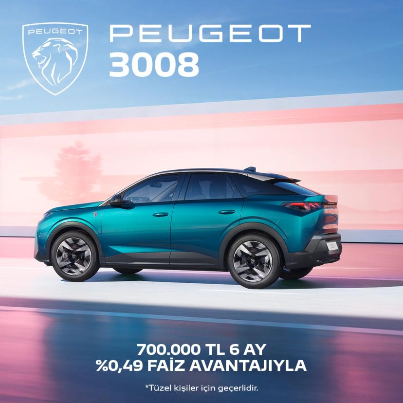 3008 : PEUGEOT 3008, Mart Ayına Özel Avantajlarla 3008 : PEUGEOT 3008, Mart Ayına Özel Avantajlarla
