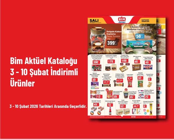 Bim Aktüel Kataloğu - 3 - 10 Şubat İndirimli Ürünler Bim Aktüel Kataloğu - 3 - 10 Şubat İndirimli Ürünler