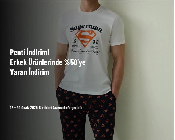 Penti İndirimi - Erkek Ürünlerinde %50'ye Varan İndirim Penti İndirimi - Erkek Ürünlerinde %50'ye Varan İndirim