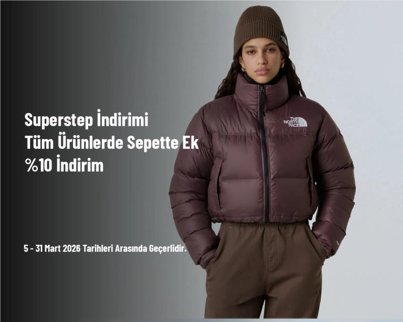 Superstep İndirimi - Tüm Ürünlerde Sepette Ek %10 İndirim Superstep İndirimi - Tüm Ürünlerde Sepette Ek %10 İndirim