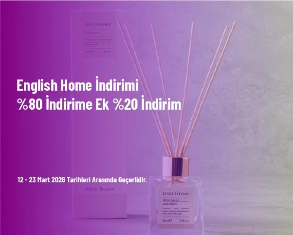 English Home İndirimi - %80 İndirime Ek %20 İndirim English Home İndirimi - %80 İndirime Ek %20 İndirim