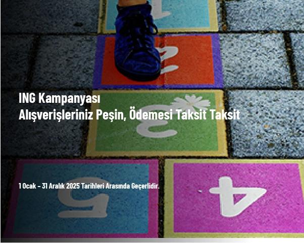 ING Kampanyası - Alışverişleriniz Peşin, Ödemesi Taksit Taksit ING Kampanyası - Alışverişleriniz Peşin, Ödemesi Taksit Taksit
