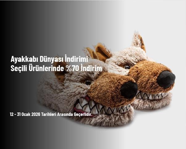 Ayakkabı Dünyası İndirimi - Seçili Ürünlerinde %70 İndirim Ayakkabı Dünyası İndirimi - Seçili Ürünlerinde %70 İndirim