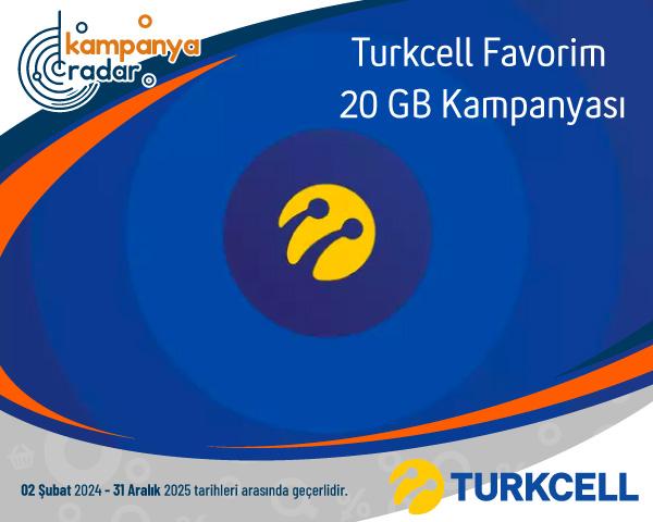 Turkcell Favorim 20 GB Kampanyası Turkcell Favorim 20 GB Kampanyası