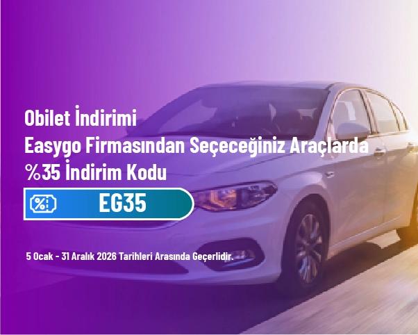 Obilet İndirimi - Easygo Firmasından Seçeceğiniz Araçlarda %35 İndirim Kodu Obilet İndirimi - Easygo Firmasından Seçeceğiniz Araçlarda %35 İndirim Kodu